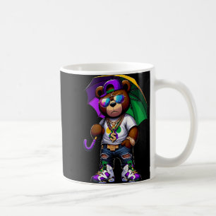 Caneca De Café Carnaval Para Meninos Homem Hip Hop Urso de Pelúci