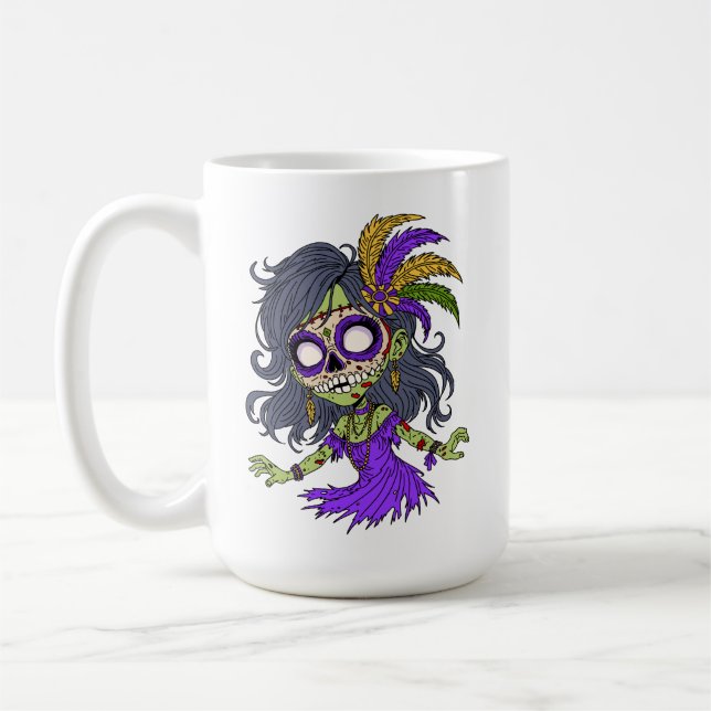 Caneca De Café Carnaval Zombie (Esquerda)