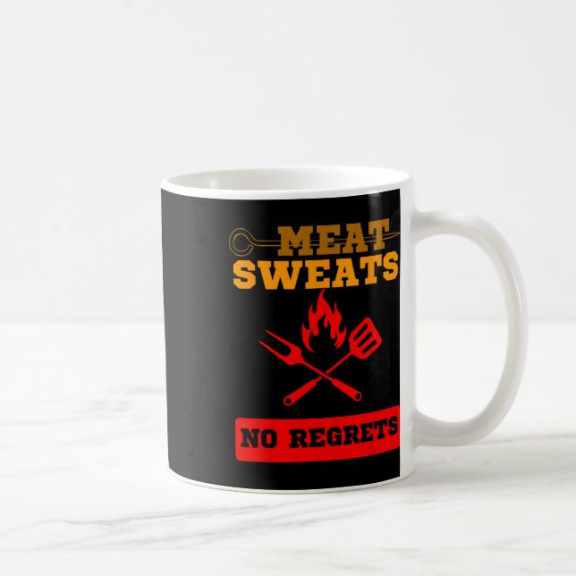 Caneca De Café Carne Engraçada Suores Não Lamenta (Direita)