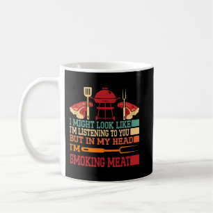 Caneca De Café Carne Fumante Churrasco Fumante Chef Chef Gril