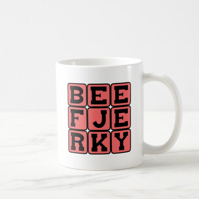 Caneca De Café Carne Seca, Petisco Desidratado (Direita)
