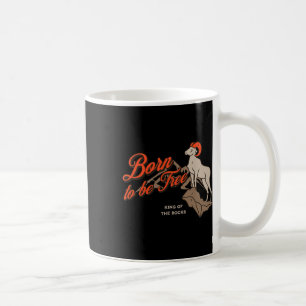 Caneca De Café Carneiro de Chifre Grande Escalando Montanha, Aven