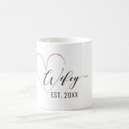 Caneca De Café Carneiro de ouro Wifee minimalista Coffee Mug