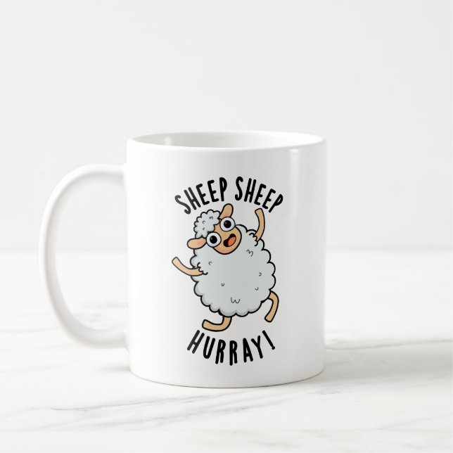 Caneca De Café Carneiro Ovino Furado Funny Animal Pun (Esquerda)