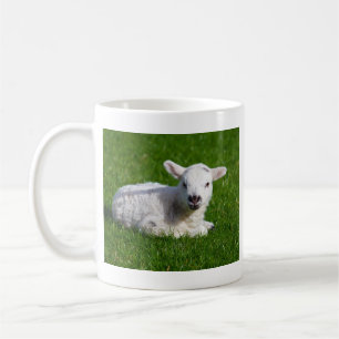 Caneca De Café Carneiros bonitos do bebê que encontram-se na