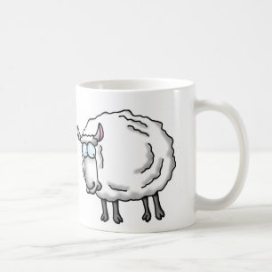 Caneca De Café Carneiros brancos