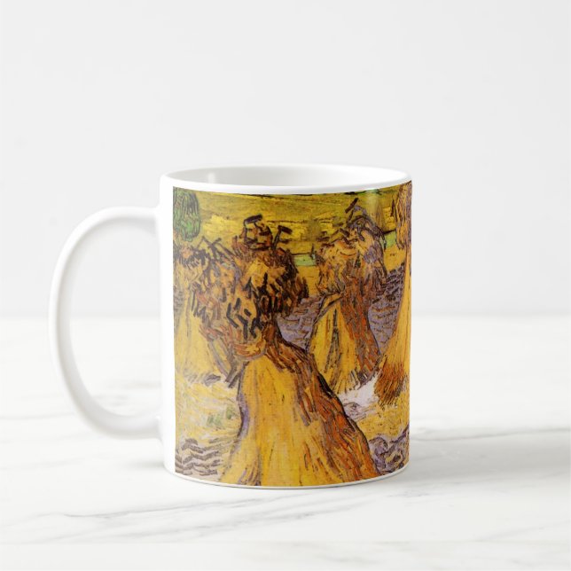Caneca De Café Carnes de trigo de Vincent van Gogh (Esquerda)