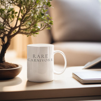 Caneca De Café Carnívoro Raro Minimalista