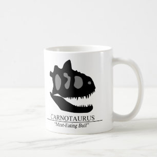 Caneca De Café Carnotaurus Skull