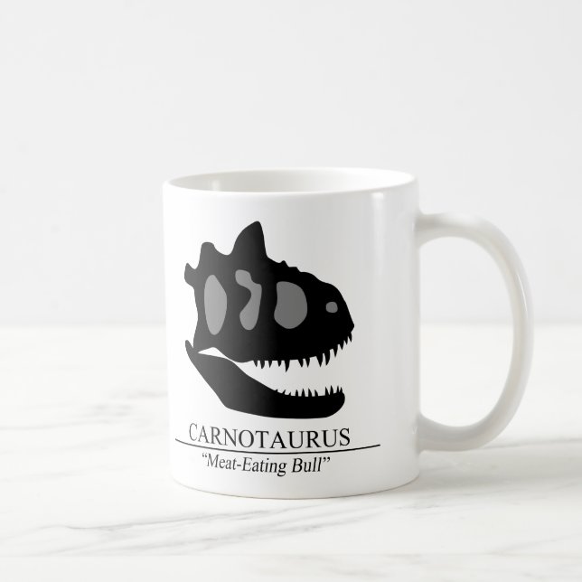 Caneca De Café Carnotaurus Skull (Direita)