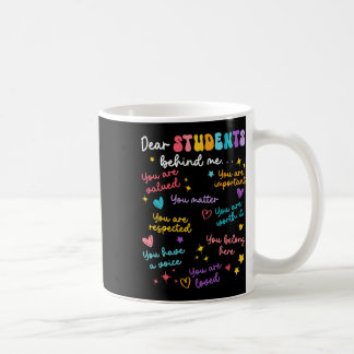 Caneca De Café Caro Aluno Atrás de Mim De Volta à Escola Agradeci