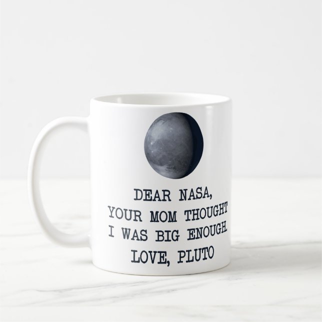 Caneca De Café Caro amor Pluto da NASA (Esquerda)
