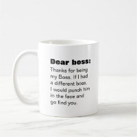 Caro Chefe humor engraçado Coffee Mug