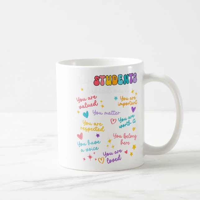 Caneca De Café Caro Estudante Atrás De Mim Apreciação De Professo (Direita)