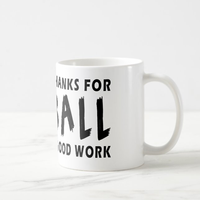 Caneca De Café Caros obrigados do deus para o Netball (Direita)