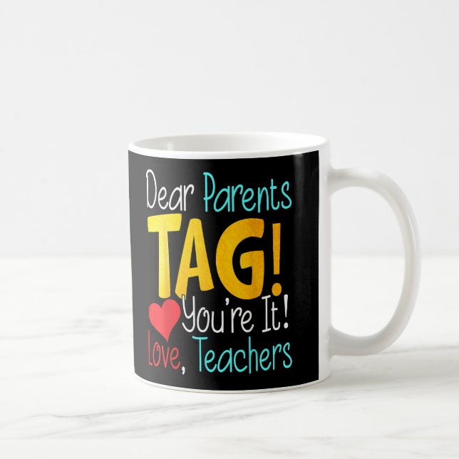 Caneca De Café Caros Pais Dia Você Adora Professores (Direita)