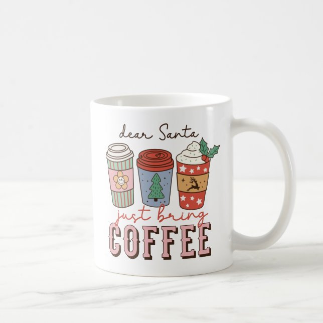 Caneca De Café Caros Papais noeis | Café Natal Latte (Direita)
