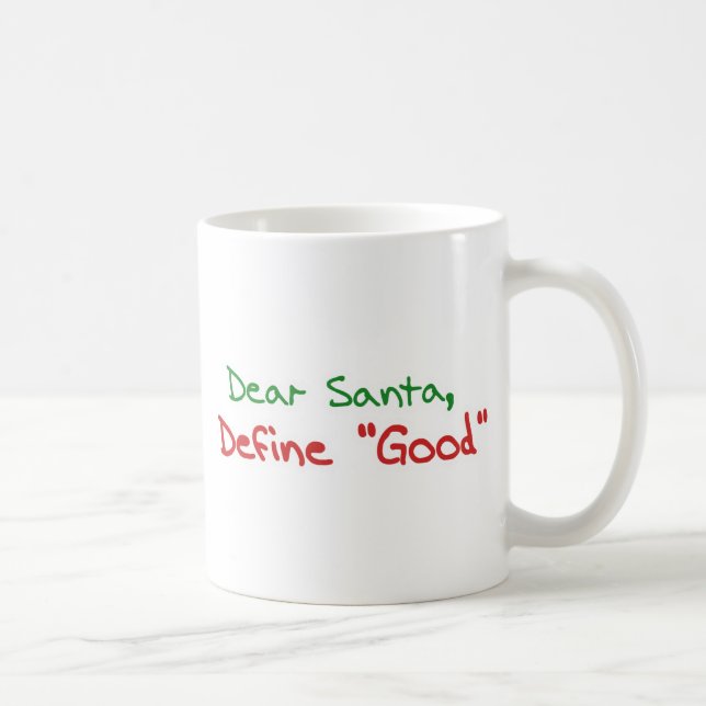 Caneca De Café Caros Papais noeis, Definir Bom (Direita)