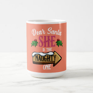 Caneca De Café Caros Papais noeis, Ela É A Maldita Coisa Engraçad