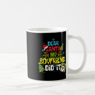 Caneca De Café Caros Papais noeis, Meu Namorado Fez Xmas Namorada
