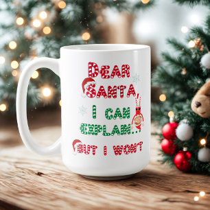 Caneca De Café Caros Papais noeis - Natal travesso