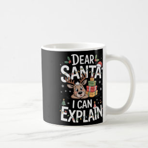 Caneca De Café Caros Papais noeis, Posso Explicar A Família Da Vé