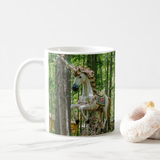 Caneca De Café Carousel Unicorn (Com Donut)