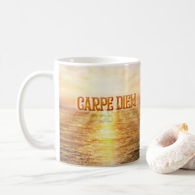 Caneca De Café Carpe Diem (Com Donut)