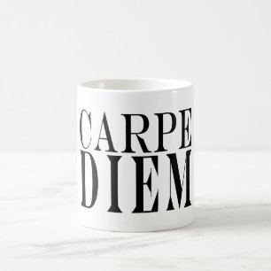 Caneca De Café Carpe Diem apreende a felicidade Latin das