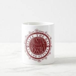 Caneca De Café Carpe Diem Quam Credula mínimo Postero
