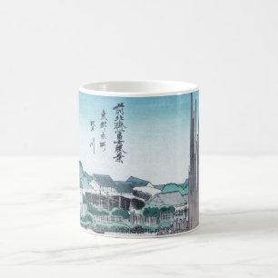 Caneca De Café Carpintaria japonesa Ukiyo-e da construção por