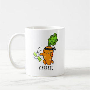 Caneca De Café Carrate Funny Carrot Karate Pun
