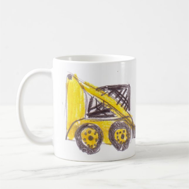 Caneca De Café Carregador de Steer de Skid Cat (Esquerda)