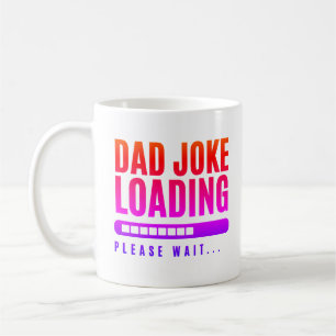 Caneca De Café Carregamento de Piada de Pai Colorida Aguarde