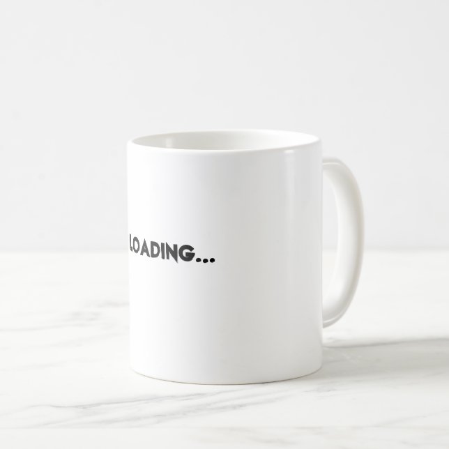 Caneca De Café Carregando... Mug de Café - Perfeito para Lentas I (Frente Esquerda)