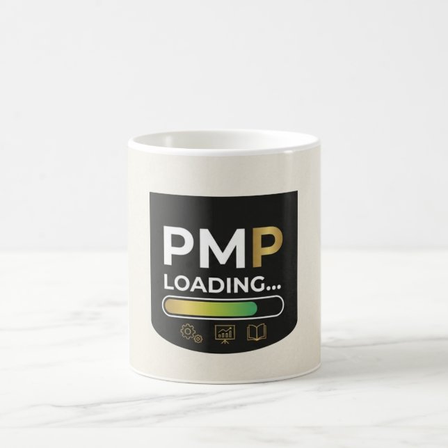 Caneca De Café Carregando PMP... (Centro)