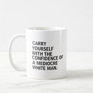 Caneca De Café Carregue-se com a confiança de um homem branco med