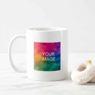Caneca De Café Carregue seu modelo de imagem de foto personalizad