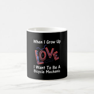 Caneca De Café Carreira Mecânica de Reparo de Bicicletas Futura
