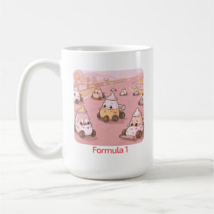 Caneca De Café Carrinho de Fórmula 1 Mamadeira Cartoon Fofo 