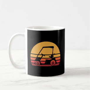 Caneca De Café Carrinho de Golfe Vintage Camisa De Folga Longa Co