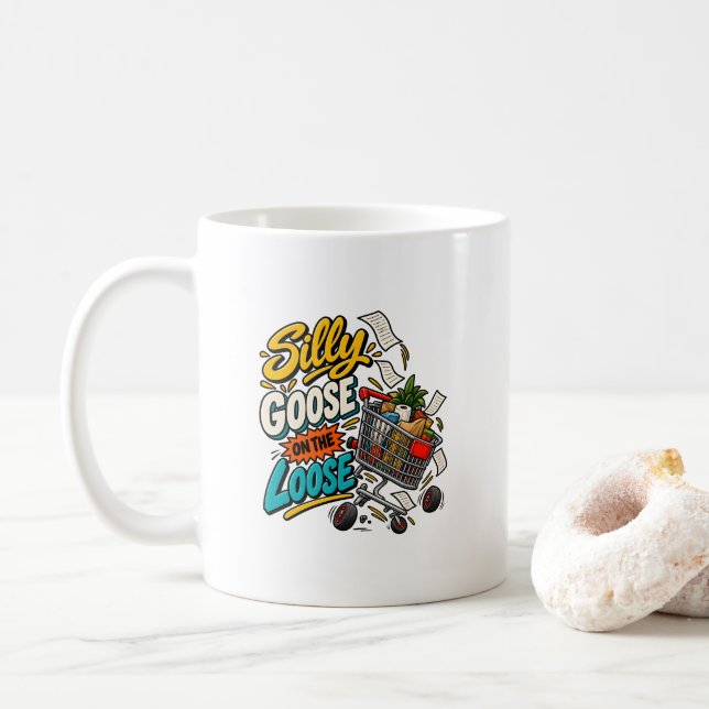 Caneca De Café Carrinho Solto e Bobalhão Caos à Solta (Com Donut)