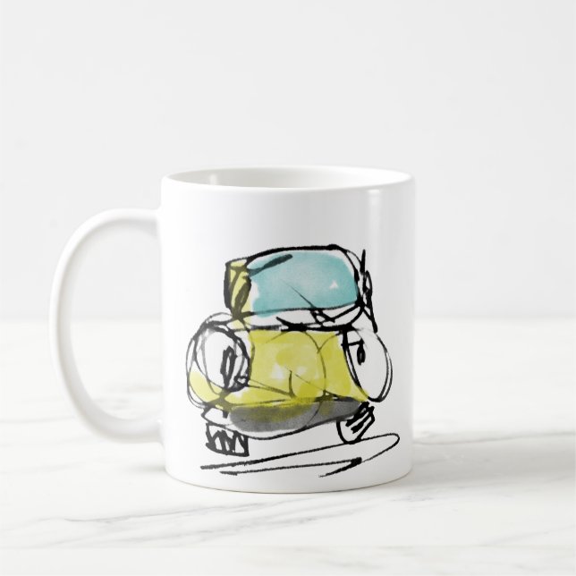 Caneca De Café Carro (Esquerda)