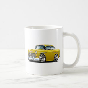 Caneca De Café Carro 1955 amarelo de Chevy Belair