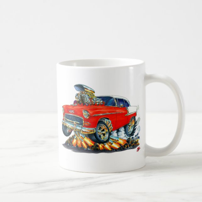 Caneca De Café Carro 1955 do vermelho de Chevy Belair (Direita)