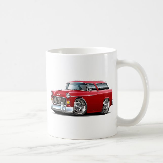 Caneca De Café Carro 1955 do vermelho do nómada de Chevy (Direita)