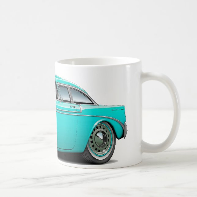Caneca De Café Carro 1956 de turquesa de Chevy Belair (Direita)