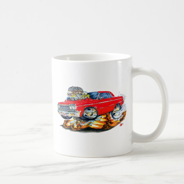 Caneca De Café Carro 1964 do vermelho do Impala (Direita)