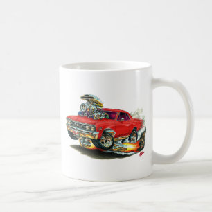 Caneca De Café Carro 1967 do vermelho de Chevelle