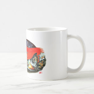 Caneca De Café Carro 1968-69 superior Vermelho-Preto de Chevelle
